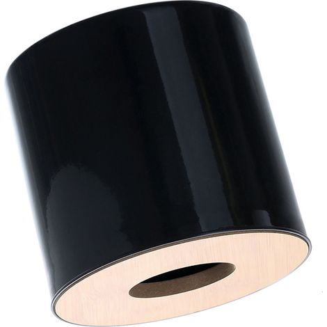 Distributeur de Papier Toilette Rotatif Noir Innovant pour Bain Salon - Boîte Papier Moderne Grand Espace (1/5)