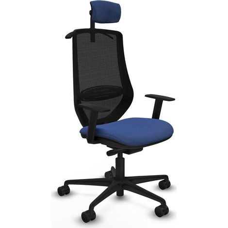Piqueras y Crespo Silla de oficina moderna azul marino