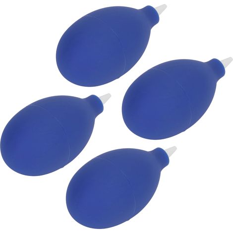 Lot de 4 souffleurs à air comprimé avec clapet anti-retour en caoutchouc, puissants et portables, pour lentilles de téléphone (bleu). (1/5)