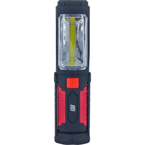 Linterna LED de Trabajo Plegable con 2 Modos de Iluminación Negro/Naranja 6000K 25000H 7hSevenOn Deco (1/5)