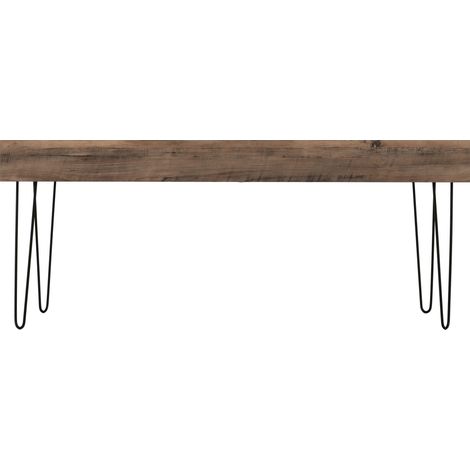 Troy Coffee Table - L50 x W110 x H45 cm - Medium Oak Effect/Black (1/5)