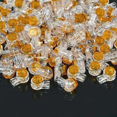 200pcs Connecteurs de Câble K1, Connecteur d’Epissure avec Gel D’Étanchéité Borne à 2 Fils de Connexion, pour Usage Tétéphonique et Informatique (1/4)