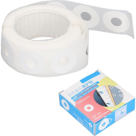 Wasserdichte, selbstklebende PVC-Lochverstärkungen zum Selbermachen – Einfache Anwendung – Weiße Verstärkungsetiketten (1/5)