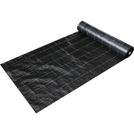 Randaco 2x10m Toile de paillage pour jardin – Idéale pour massifs, fleurs et plantations (1/5)