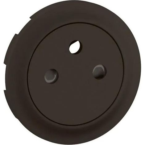Placca di finitura Legrand Céliane Nero 6x6 cm plastica