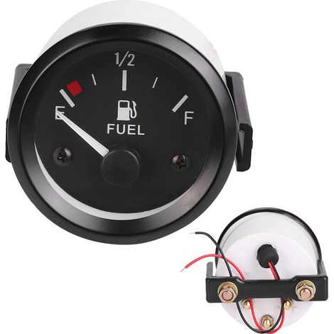 52-mm-Kraftstoffstandanzeige (2 Zoll) mit E-1/2-F-Sensor, Zeigeranzeige für Pkw, Benzintankzähler, Komplettset (1/5)