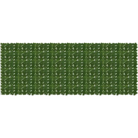 Pantalla de balcón con hojas Verde 400 x 150 cm