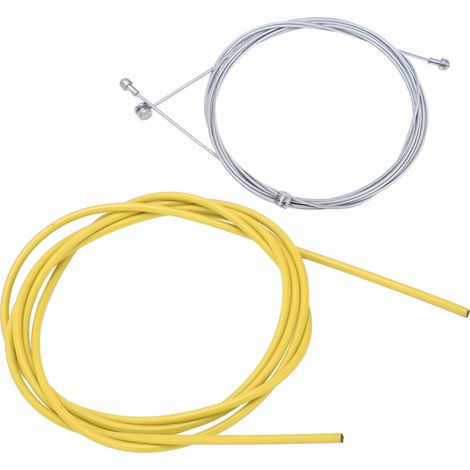 Câble et gaine de frein de vélo BOLANY, robuste et stable, 5 mm, jaune (1/5)