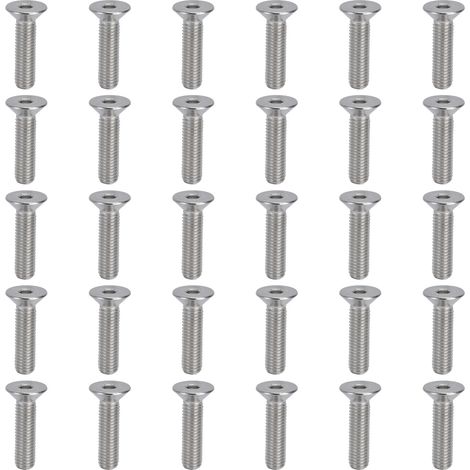 30 M10x45 Sechskant-Senkkopfschrauben aus Edelstahl A2, für industrielle Befestigungselemente, 30er-Packung