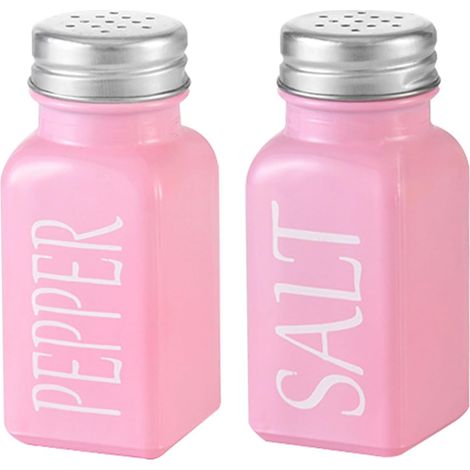 Ensemble Salière Et Poivrière - 80 ml Accessoire En Verre Pour Table À Manger  2 Pièces Distributeur Sel Et Poivre - pour Cuisine Barbecue Salle à Manger Restauration Extérieur Camping Fête (1/5)
