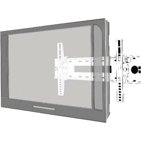 Flachbildschirm Wandhalterung f 60" silber, schwarz