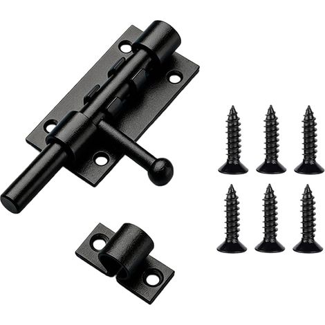 Verrou Porte Exterieur Acier Inoxydable Loquet Coulissante 6 Vis portable (1/5)