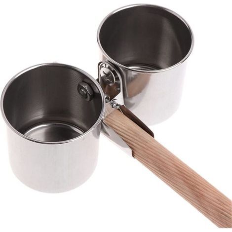 2 Tasses d'Alimentation pour Perroquets-Bol d'Alimentation en Acier Inoxydable stationnaire très stable avec Pinces pour Accessoires de Cage à Oiseaux Mangeoire Oiseaux d'Intérieur et d'Extérieur (1/5)