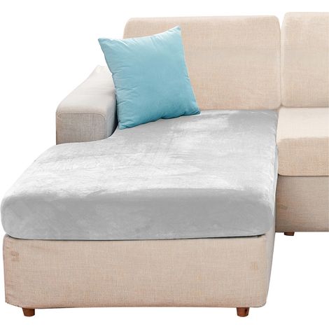 Bezug für CHAMBERS Bett, Sofa, Ecksofa, Samt, hellgrau