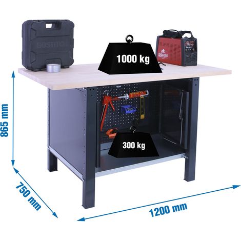 Simonrack Modernes Robustes Arbeitstisch Anthrazit 56 kg