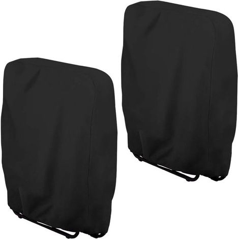 Funda impermeable para silla, Funda impermeable para silla, Funda para sillas plegables, 71x20/34x110cm, Gris, Tela Oxford 210D, Impermeable (1/5)