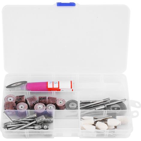 Ortviai Kit de meulage et polissage électrique pour pierres – 52 pièces, accessoires rotatifs haute résistance (1/5)