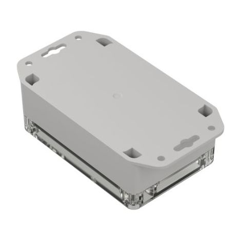Boîtier RS PRO en ABS, polycarbonate, 121.4 x 81.6 x 45.2mm, Gris clair IP65 ( Prix pour 1 )