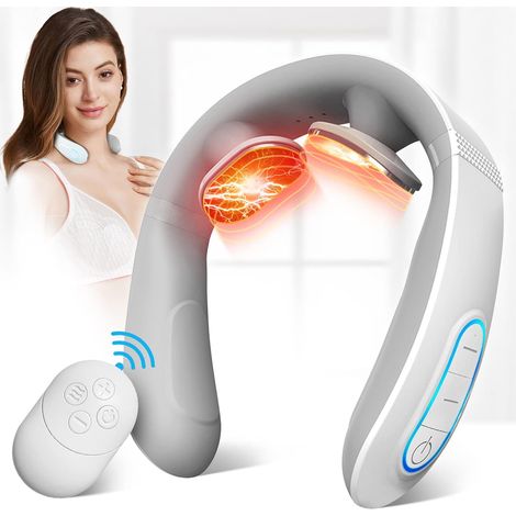 Masajeador eléctrico de cuello con impulsos - 10 modos - 15 intensidades - Con calor - Masajeador eléctrico de cuello (1/4)