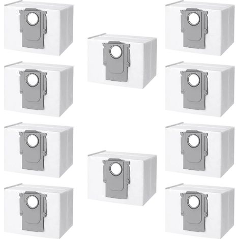 10er-Pack Staubsaugerbeutel für Roborock S8+/ S8 Pro Ultra S7 MaxV Ultra S7 Pro Ultra Q7+ Q7 Max Plus Q5+ T8 mit selbstentleerender Basis, großes Fassungsvermögen - AquaForge (1/4)