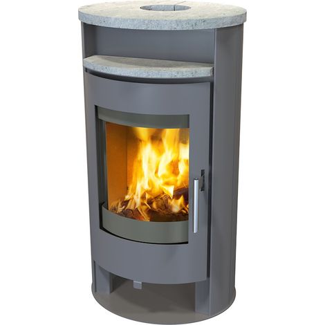 Kaminofen Typ18819 Roto Naturstein Abdeckplatte 6,3kW