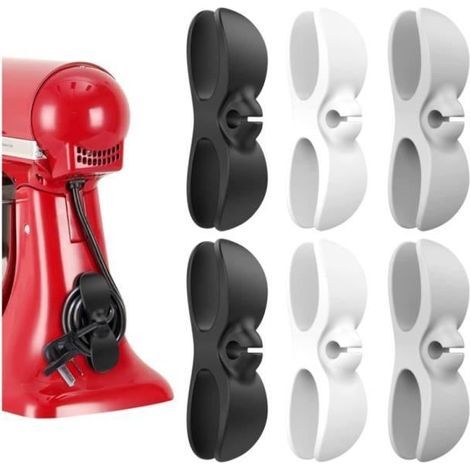 Organisateur de câble - 6 pièces - Adhésif 3M - Plastique - Intérieur (1/4)