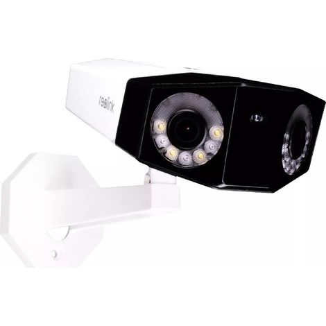 [FIN DE SÉRIE] Caméra PoE Double objectif - Intelligente / 2K 4MP / Vision nocturne / Grand angle / IP66 (Reolink) (1/5)