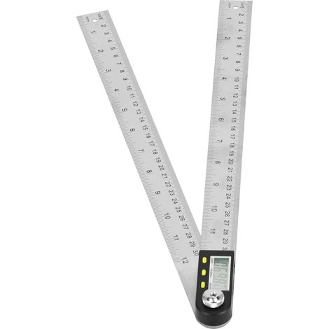 Rapporteur Numérique 2-en-1 Règle Goniomètre avec Écran pour Automobile 0-300mm (1/5)