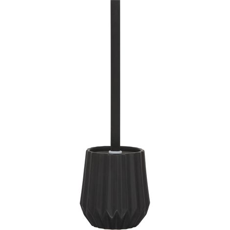 Sealskin Arte Scopino e Portascopino da WC, Ceramica, Nero, 11.8 x 11.8 x 26 cm (1/5)