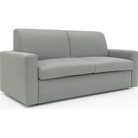 Kansas Schlafsofa mit 20 cm hohen Matratze aus wasserfestem Baumwollmischgewebe T13 172 cm (mat. 120x197) grau