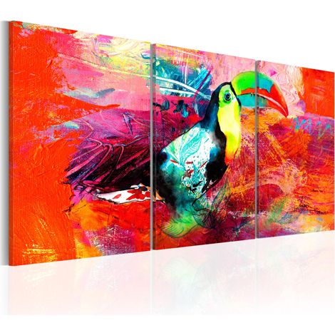 Quadro - Colourful Toucan - 60x30 (1/4)