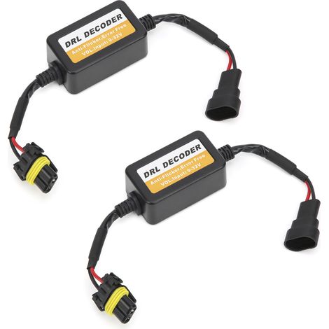 Feux de jour Universel 9006 LED Anti-scintillement Sans Erreur Décodeur 9-32V (1/5)