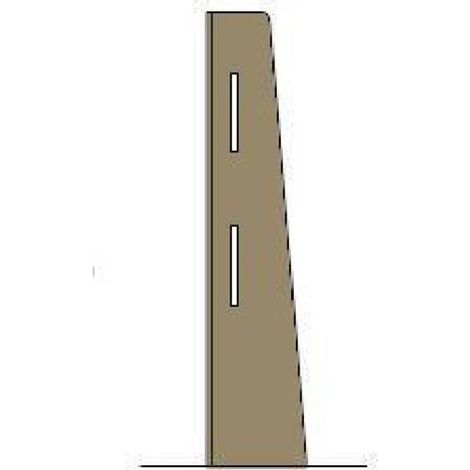 Poteau d'Angle en Chêne Clair pour Ecran de Protection - Bolero