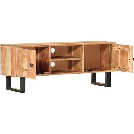 Maison Exclusive - TV-Schrank 118 x 30 x 45 cm Massivholz Akazie (1/5)