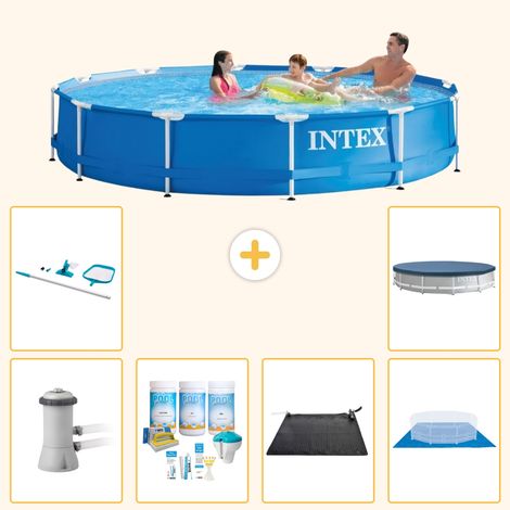 Intex Piscine Tubulaire Ronde - 366x76 cm - 7-pièces S20467 (1/4)