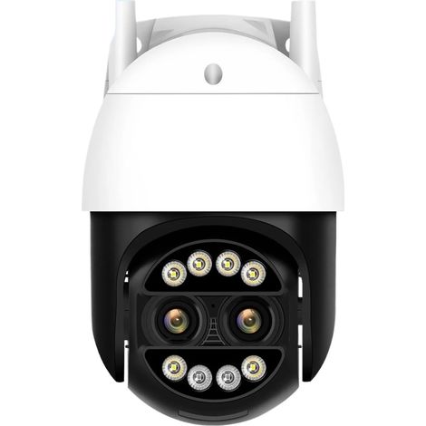 Caméra Wi-FI 4K 8 MP avec Zoom Hybride 8X, caméra de Surveillance extérieure Wi-FI, détection Humaine, caméra IP PTZ 4 MP et Protection de sécurité ICsee(8MP Add 32G Card) (1/5)