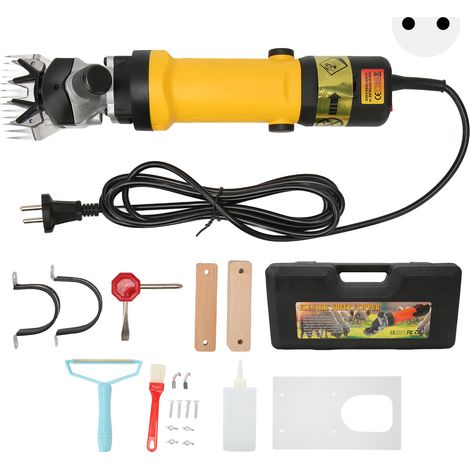 Tondeuse à tapis avec guide de coupe jusqu'à 2400 tr/min, faible vibration, cisaille électrique pour moutons, tondeuse à moquette, fiche UE 220V (1/5)