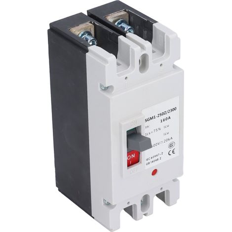 Disjoncteur CC 2P, boîtier moulé, interrupteur pour énergie solaire 500 V 160 A (1/5)