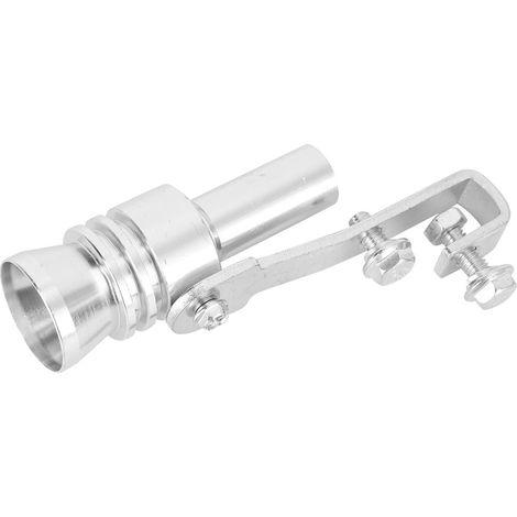 Sifflet turbo pour tubage d'échappement aluminium argenté TC-L