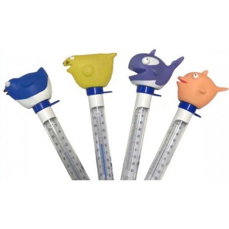 TRADE SHOP - Termometro Per Piscina Vasca Bambini Animaletto Galleggiante Con Cordino 21cm 016989 -
