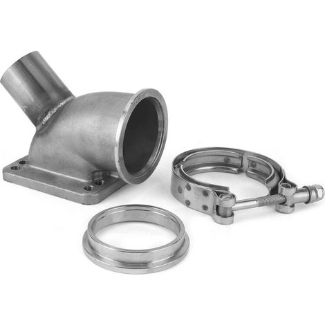 90-Grad-Turbo-Winkeladapter, 2,5-Zoll-V-Flansch-Blow-Off-Ventil-Rohrsatz für T3/T4-Turbo