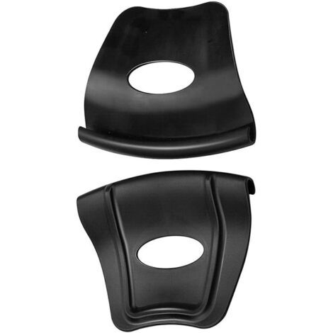 Set mit 2 Motorrad-Felgenschützern, schwarz/rot, 14 x 10,79 cm