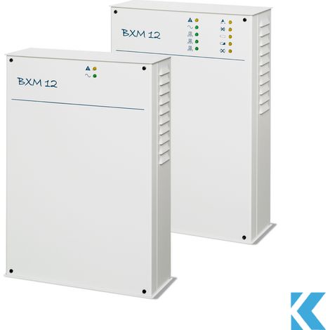 Staz. di alimentazione 3A controllata a microprocessore in contenitore metallico per centrali serie KYO320 e ABSOLUTA