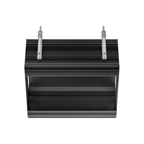 Sistema lineal de techo empotrado Gessi, cuerpo base L = 460 mm