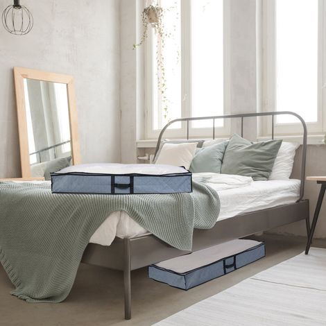 Sacs de rangement sous le lit avec fenetre transparente lot de 2