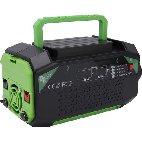 Convertisseur de voiture 500W 12V vers 220V charge rapide avec écran LED et 6 ports USB USB-C pour ordinateur et téléphone (1/5)