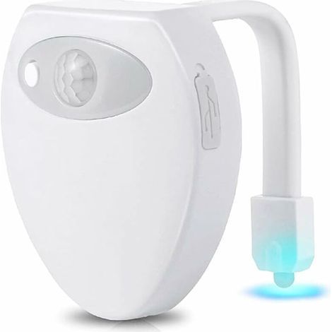 Lampe de Toilette Veilleuse LED Rechargeable 8 Couleurs pour WC Salle de Bain/Seau d'aisances/toilettes/Cabinet/Lavabo/Hôtels, Cafés (1/5)