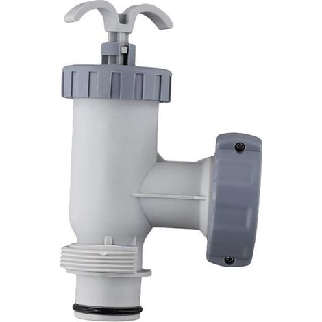 Valve à piston piscine, pièce rechange pompe filtration 1000‑1500‑2500 GPH, raccord tuyau 0,5 pouce (1/5)