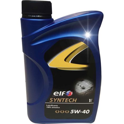 Elf Olio Motore Syntech 5W40 1L - Lubrificante per Benzina e Diesel (1/2)
