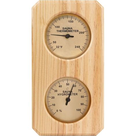 Thermomètre et hygromètre de sauna Plus tard 2 en 1. indicateur vertical. mesure de la température et de l'humidité intérieures pour sauna.